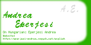 andrea eperjesi business card
